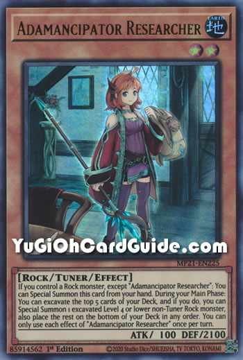 Yu-Gi-Oh Card: Adamancipator Researcher