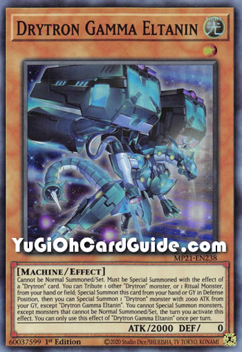 Yu-Gi-Oh Card: Drytron Gamma Eltanin