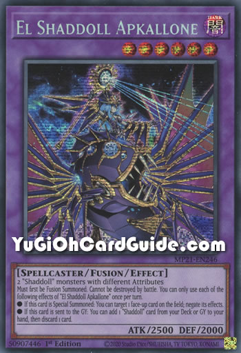 Yu-Gi-Oh Card: El Shaddoll Apkallone