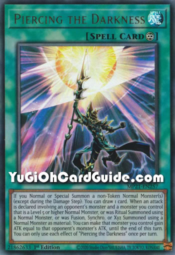 Yu-Gi-Oh Card: Piercing the Darkness