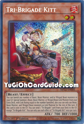 Yu-Gi-Oh Card: Tri-Brigade Kitt