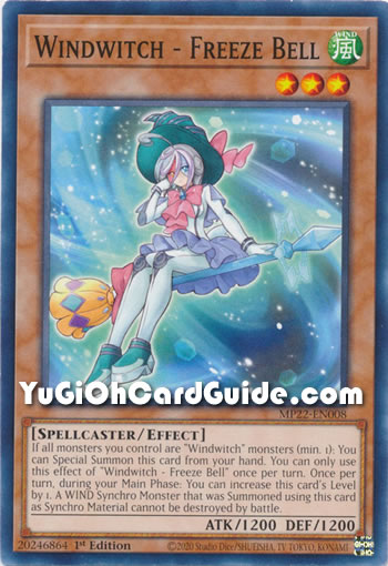 Yu-Gi-Oh Card: Windwitch - Freeze Bell