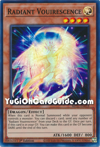 Yu-Gi-Oh Card: Radiant Vouirescence