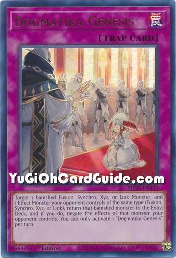 Yu-Gi-Oh Card: Dogmatika Genesis