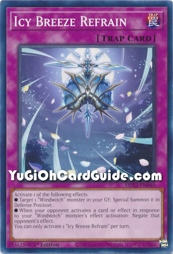 Yu-Gi-Oh Card: Icy Breeze Refrain