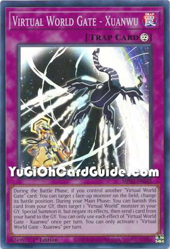 Yu-Gi-Oh Card: Virtual World Gate - Xuanwu