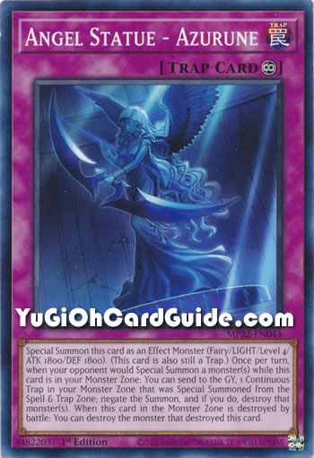 Yu-Gi-Oh Card: Angel Statue - Azurune