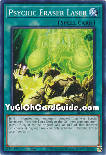 Yu-Gi-Oh Card: Psychic Eraser Laser