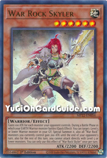 Yu-Gi-Oh Card: War Rock Skyler