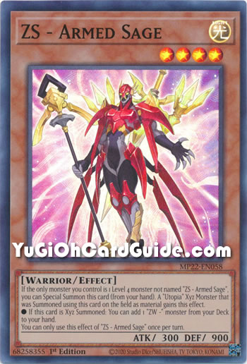 Yu-Gi-Oh Card: ZS - Armed Sage