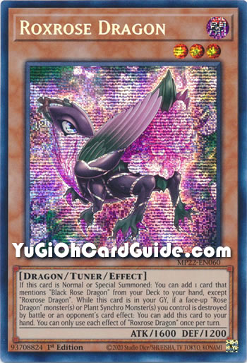 Yu-Gi-Oh Card: Roxrose Dragon