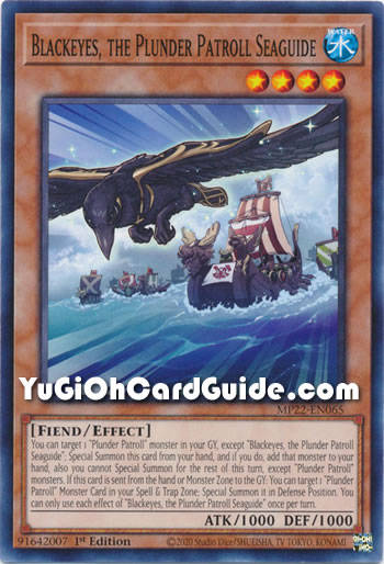 Yu-Gi-Oh Card: Blackeyes, the Plunder Patroll Seaguide