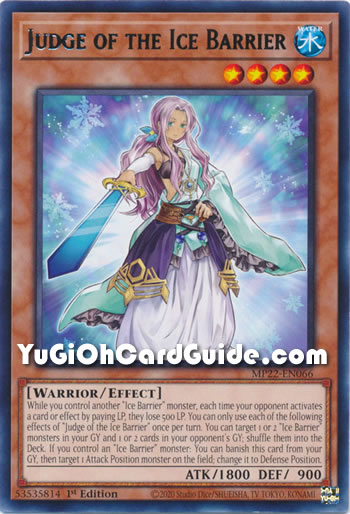 Yu-Gi-Oh Card: Judge of the Ice Barrier