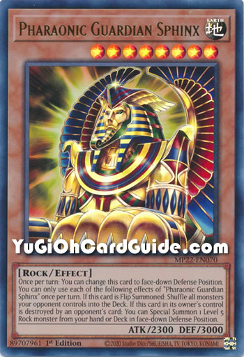 Yu-Gi-Oh Card: Pharaonic Guardian Sphinx