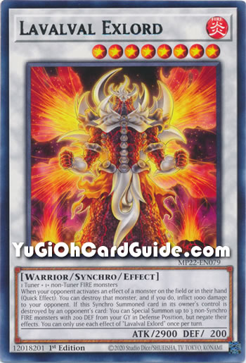 Yu-Gi-Oh Card: Lavalval Exlord
