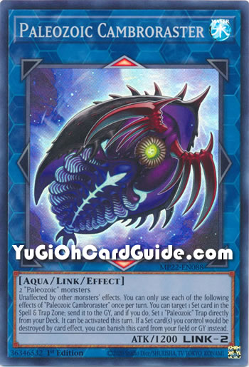 Yu-Gi-Oh Card: Paleozoic Cambroraster