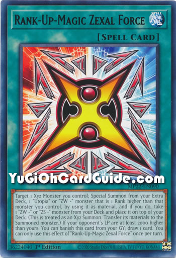 Yu-Gi-Oh Card: Rank-Up-Magic Zexal Force