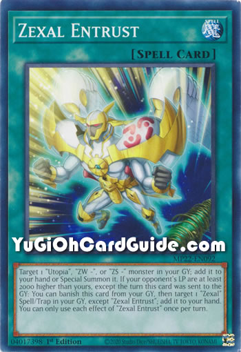 Yu-Gi-Oh Card: Zexal Entrust