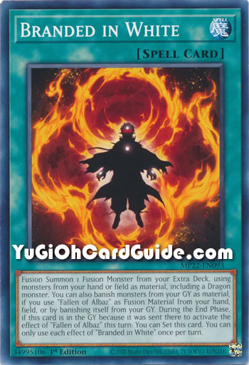 Yu-Gi-Oh Card: Branded in White