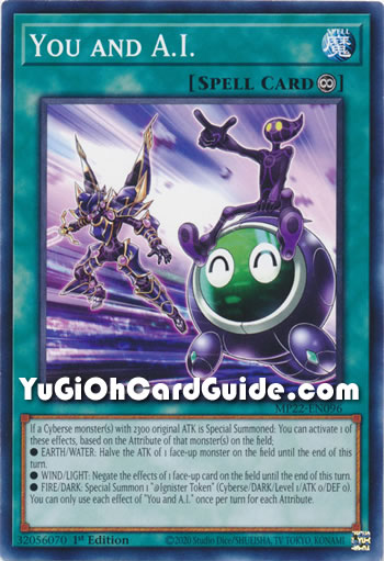 Yu-Gi-Oh Card: You and A.I.