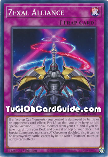 Yu-Gi-Oh Card: Zexal Alliance