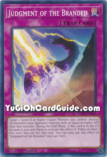 Yu-Gi-Oh Card: Judgment of the Branded