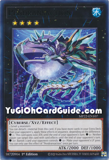 Yu-Gi-Oh Card: Pendransaction
