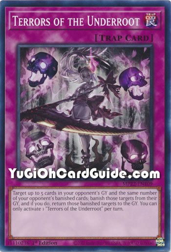Yu-Gi-Oh Card: Terrors of the Underroot