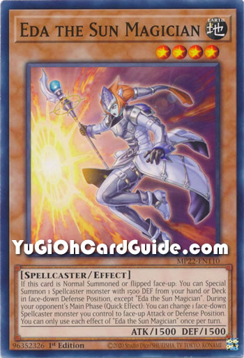 Yu-Gi-Oh Card: Eda the Sun Magician