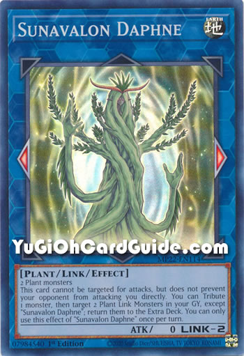 Yu-Gi-Oh Card: Sunavalon Daphne