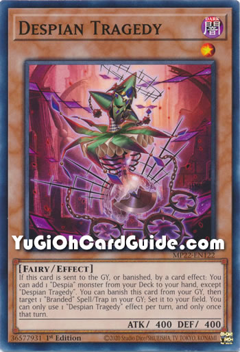 Yu-Gi-Oh Card: Despian Tragedy