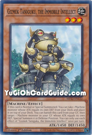Yu-Gi-Oh Card: Gizmek Taniguku, the Immobile Intellect