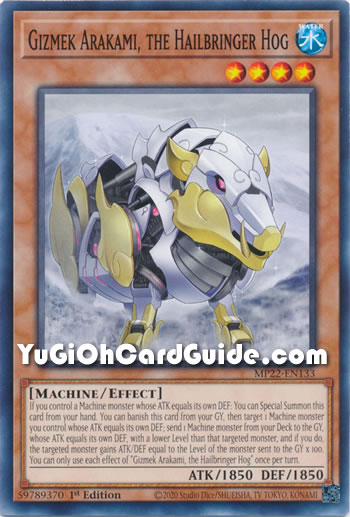 Yu-Gi-Oh Card: Gizmek Arakami, the Hailbringer Hog