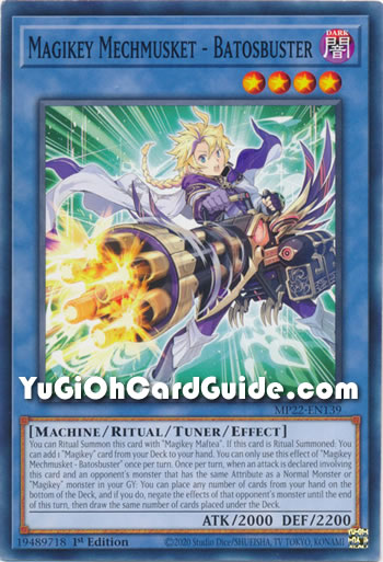 Yu-Gi-Oh Card: Magikey Mechmusket - Batosbuster