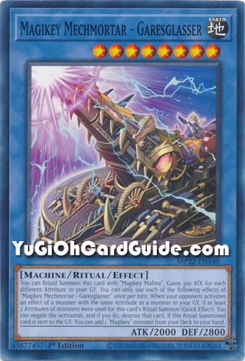 Yu-Gi-Oh Card: Magikey Mechmortar - Garesglasser
