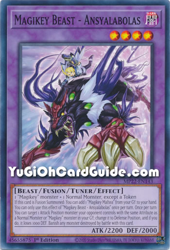 Yu-Gi-Oh Card: Magikey Beast - Ansyalabolas