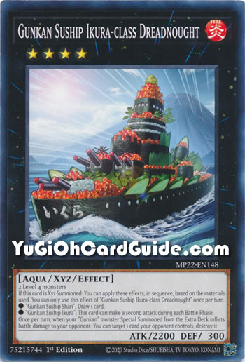 Yu-Gi-Oh Card: Gunkan Suship Ikura-class Dreadnought