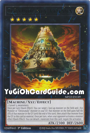 Yu-Gi-Oh Card: Chronomaly Vimana