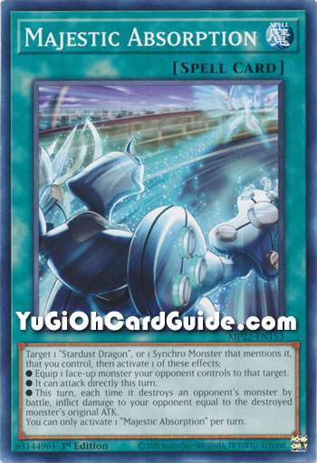 Yu-Gi-Oh Card: Majestic Absorption