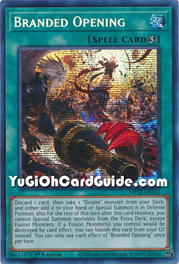 Yu-Gi-Oh Card: Branded Opening
