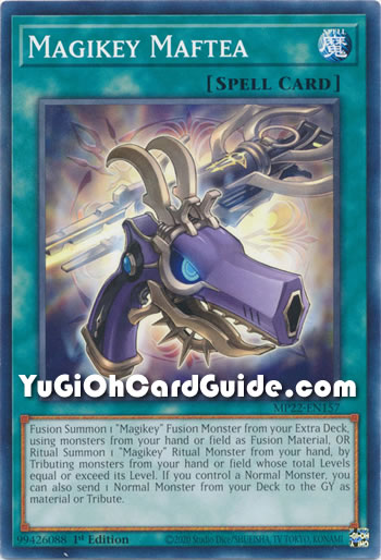 Yu-Gi-Oh Card: Magikey Maftea