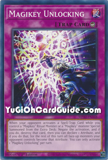 Yu-Gi-Oh Card: Magikey Unlocking