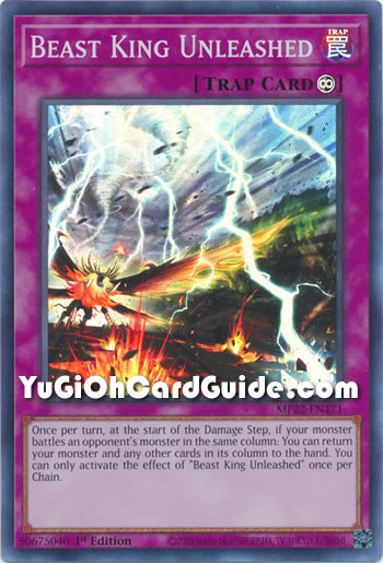 Yu-Gi-Oh Card: Beast King Unleashed