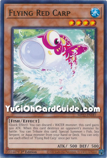 Yu-Gi-Oh Card: Flying Red Carp