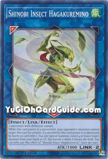 Yu-Gi-Oh Card: Shinobi Insect Hagakuremino