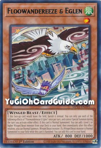 Yu-Gi-Oh Card: Floowandereeze & Eglen
