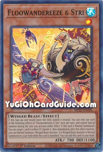 Yu-Gi-Oh Card: Floowandereeze & Stri