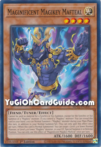 Yu-Gi-Oh Card: Maginificent Magikey Mafteal