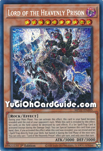 Yu-Gi-Oh Card: Lord of the Heavenly Prison