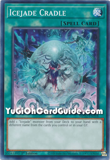 Yu-Gi-Oh Card: Icejade Cradle